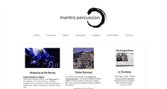 Desktop Screenshot of mantrapercussion.org