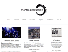 Tablet Screenshot of mantrapercussion.org